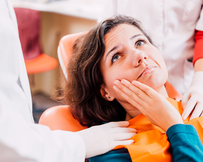 Signs of a failed dental implant include redness at the implant site or a loose or wiggly implant